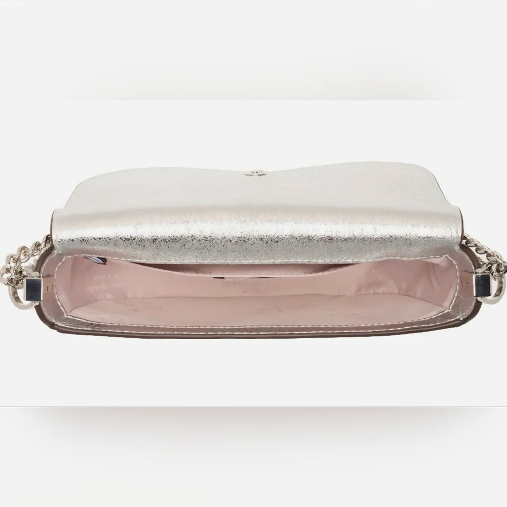 Kate Spade Luxury Silver Chain Crossbody – NWT